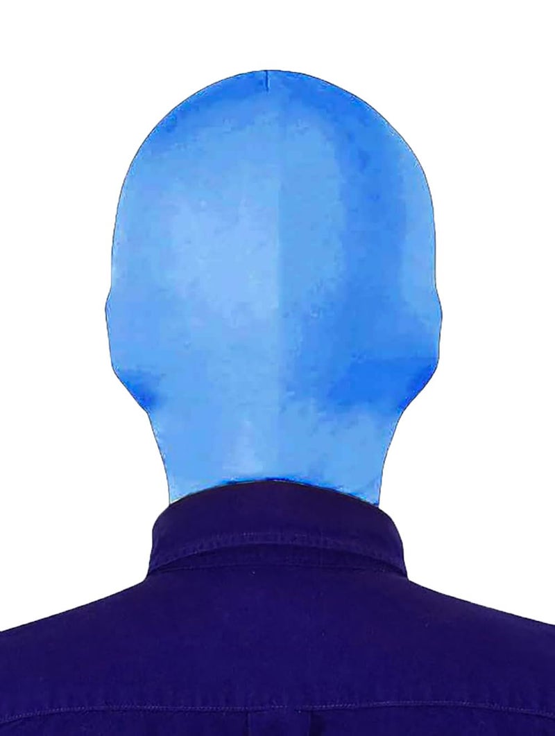 Gaoin Unisex Face open Zentai Hood Mask for Costume Parties (Blue) - Image 2